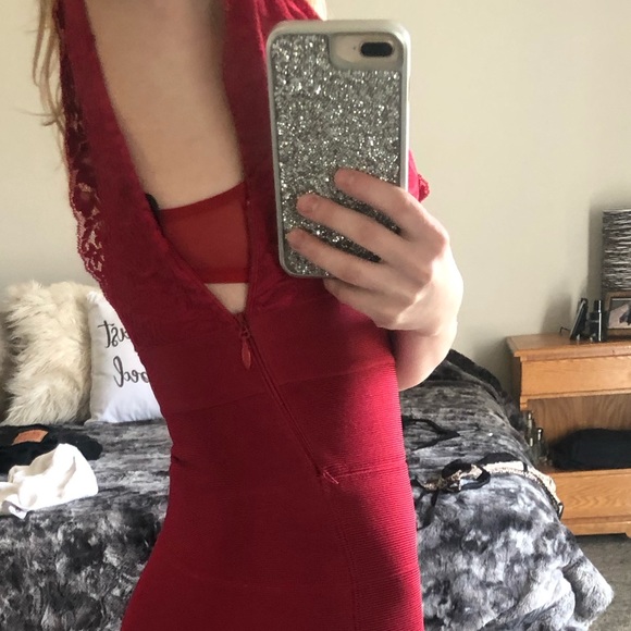Sexy rrd bandage BEBE dress ❤️ - Picture 4 of 5